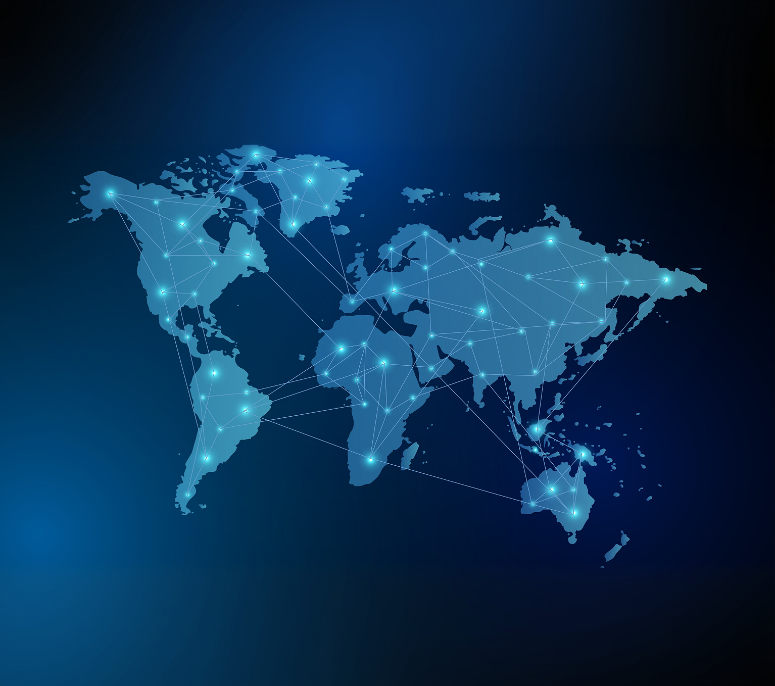 Global connected network map