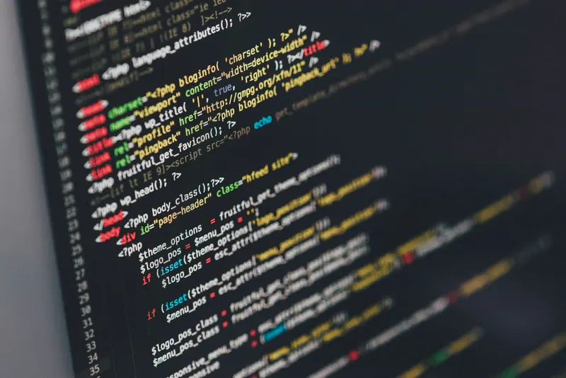 Code editor representing fractional CTO technical leadership